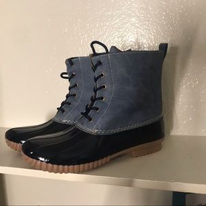 Denim Rain Boots